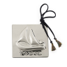 Silver Ship Good Luck Ornament 0